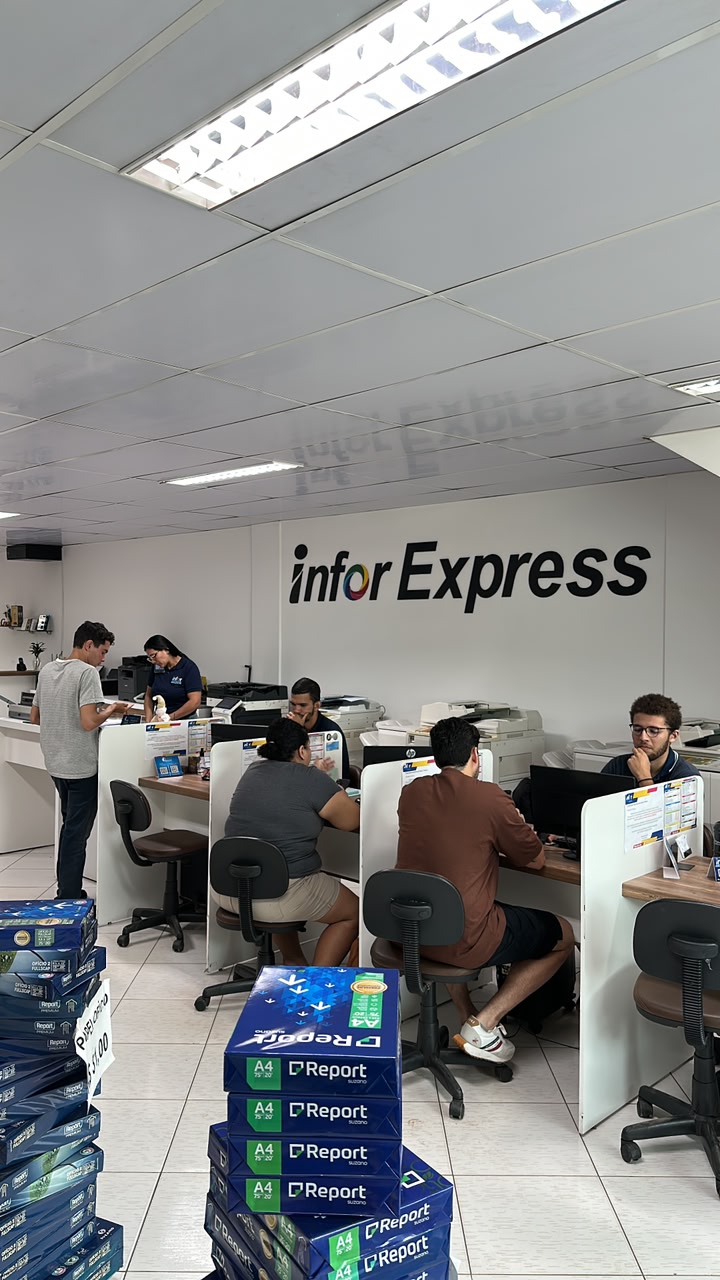 Atendimento presencial na Infor Express